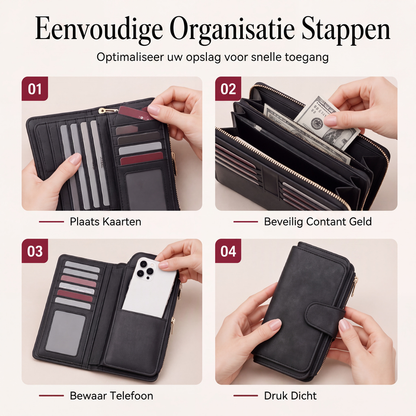 ⏰Laatste dag uitverkoop: 50% korting💃Ruimte portemonnee-clutch