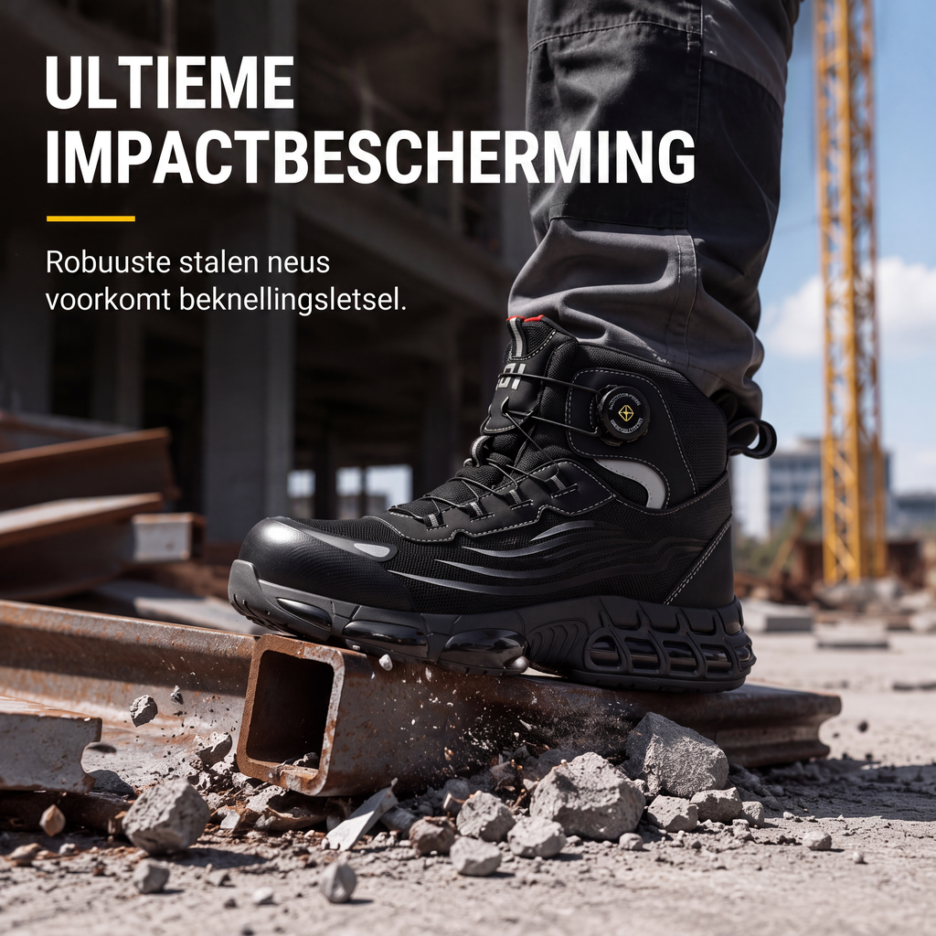 👖 TIJDELIJK 50% KORTING! ✨Hoge veiligheidsschoenen met stalen neus & puntbestendige zool