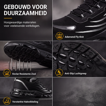 👖 TIJDELIJK 50% KORTING! ✨Hoge veiligheidsschoenen met stalen neus & puntbestendige zool