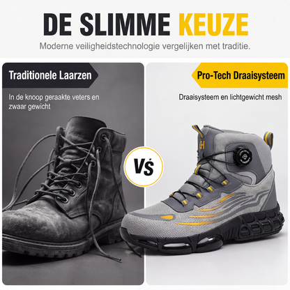 👖 TIJDELIJK 50% KORTING! ✨Hoge veiligheidsschoenen met stalen neus & puntbestendige zool