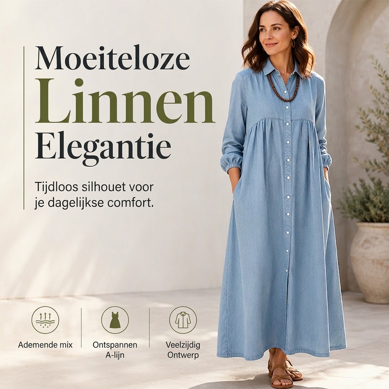 👖 TIJDELIJK 50% KORTING! ✨Maxi-jurk voor moeiteloos comfort