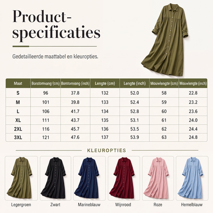 👖 TIJDELIJK 50% KORTING! ✨Maxi-jurk voor moeiteloos comfort