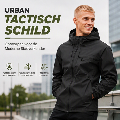 Waterdichte outdoorjas met capuchon voor heren