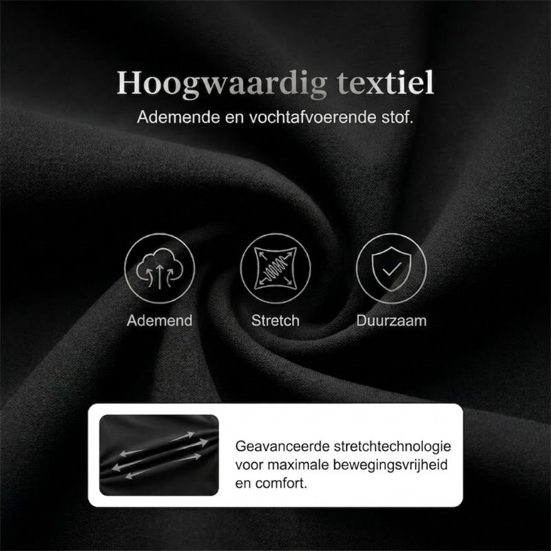 ⏰🎁Hoge elastische broek voor dames met zakken met ritssluiting