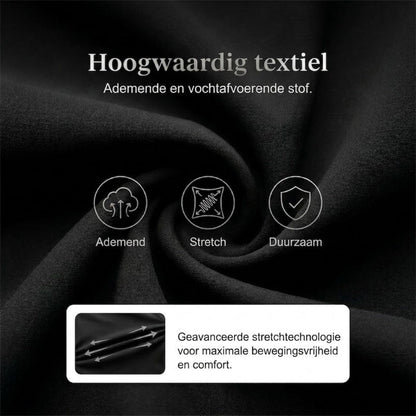 ⏰🎁Hoge elastische broek voor dames met zakken met ritssluiting